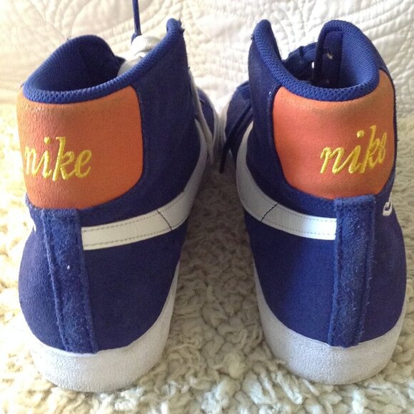 VTG \'77 Nike Blazer Mid 77 Size 13; Blue Suede, Lace Charms, Mesh uppers, COOL main image 7
